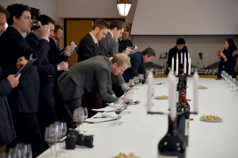 The team tasting at Lafite